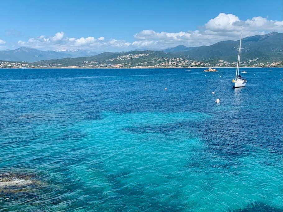 F2 Avec Jacuzzi, Petanque, A 3 Min Mer, Dans Grande Propriete Porticcio  Dış mekan fotoğraf