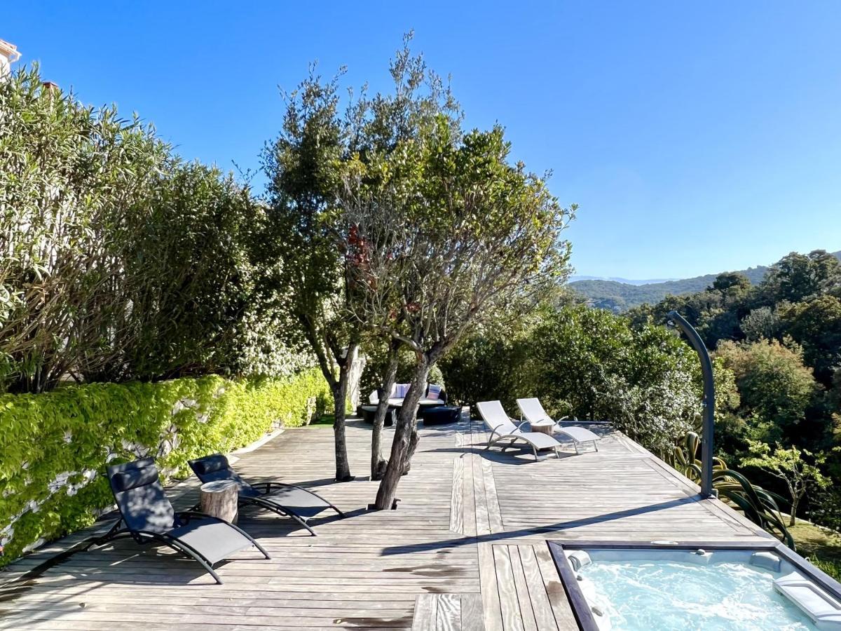 F2 Avec Jacuzzi, Petanque, A 3 Min Mer, Dans Grande Propriete Porticcio  Dış mekan fotoğraf